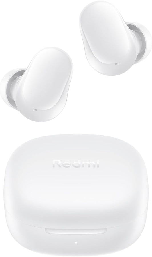 XIAOMI Redmi Buds 6 Play - Auriculares Inalámbricos, Cancelación De Ruido, Ligeros, Hasta 36 Horas De Autonomía, Bluetooth 5.4, Blanco (Versión ES)